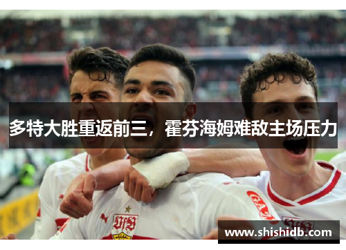 多特大胜重返前三，霍芬海姆难敌主场压力